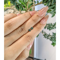 0.59&nbsp;Ct.Tw.Total Carat Weight Green Sapphire Pair from Ceylon (Sri Lanka) Life Style