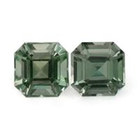 0.55&nbsp;Ct.Tw.Total Carat Weight Green Sapphire Pair from Ceylon (Sri Lanka) Video