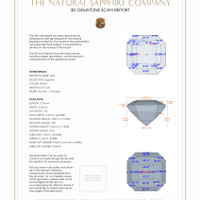 0.55 Ct.Tw.Total Carat Weight Sapphire Pair from Ceylon (Sri Lanka) 3 D Scan Report