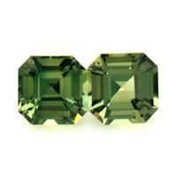 0.54&nbsp;Ct.Tw.Total Carat Weight Green Sapphire Pair from Ceylon (Sri Lanka) Video