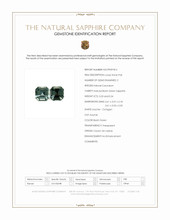 0.47 Ct.Tw.Total Carat Weight Bluish Green Sapphire Pair from Ceylon (Sri Lanka) Scan Report