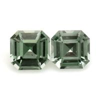 0.46&nbsp;Ct.Tw.Total Carat Weight Green Sapphire Pair from Ceylon (Sri Lanka) Video