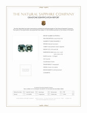 0.57 Ct.Tw.Total Carat Weight Sapphire Pair from Ceylon (Sri Lanka) Scan Report