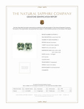 0.51 Ct.Tw.Total Carat Weight Sapphire Pair from Ceylon (Sri Lanka) Scan Report