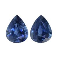 2.22&nbsp;Ct.Tw.Total Carat Weight Blue Sapphire Pair from Ceylon (Sri Lanka) Video