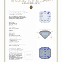 0.54 Ct.Tw.Total Carat Weight Sapphire Pair from Ceylon (Sri Lanka) 3 D Scan Report