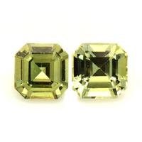 0.51&nbsp;Ct.Tw.Total Carat Weight Greenish Yellow Sapphire Pair from Ceylon (Sri Lanka) Video
