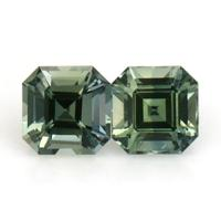 0.61&nbsp;Ct.Tw.Total Carat Weight Green Sapphire Pair from Ceylon (Sri Lanka) Video