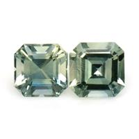 0.57&nbsp;Ct.Tw.Total Carat Weight Bluish Green Sapphire Pair from Ceylon (Sri Lanka) Video