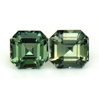 0.58&nbsp;Ct.Tw.Total Carat Weight Green Sapphire Pair from Ceylon (Sri Lanka) Video