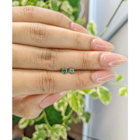 0.58&nbsp;Ct.Tw.Total Carat Weight Green Sapphire Pair from Ceylon (Sri Lanka) Life Style