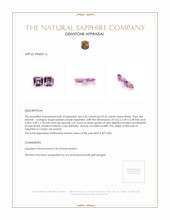 0.50 Ct.Tw.Total Carat Weight Pinkish Purple Sapphire Pair from Ceylon (Sri Lanka) Appraisal