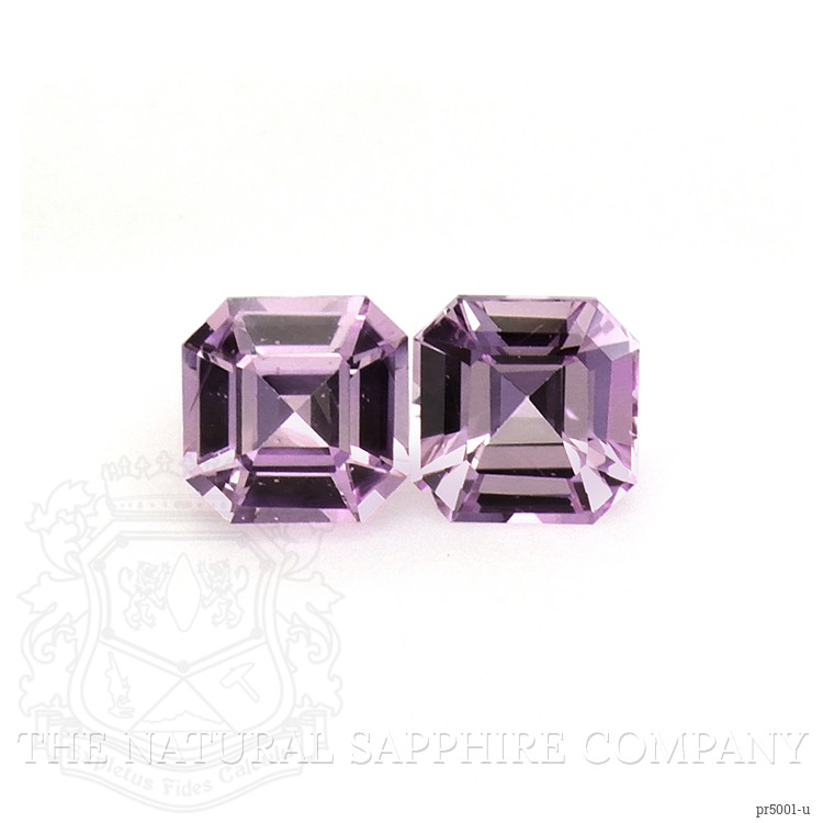 0.50 Ct.Tw. Pinkish Purple Sapphire Pair from Ceylon (Sri Lanka)