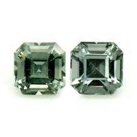0.59&nbsp;Ct.Tw.Total Carat Weight Green Sapphire Pair from Ceylon (Sri Lanka) Video