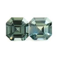 0.46&nbsp;Ct.Tw.Total Carat Weight Bluish Green Sapphire Pair from Ceylon (Sri Lanka) Video