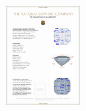 0.46&nbsp;Ct.Tw.Total Carat Weight Bluish Green Sapphire Pair from Ceylon (Sri Lanka) 3 D Scan Report