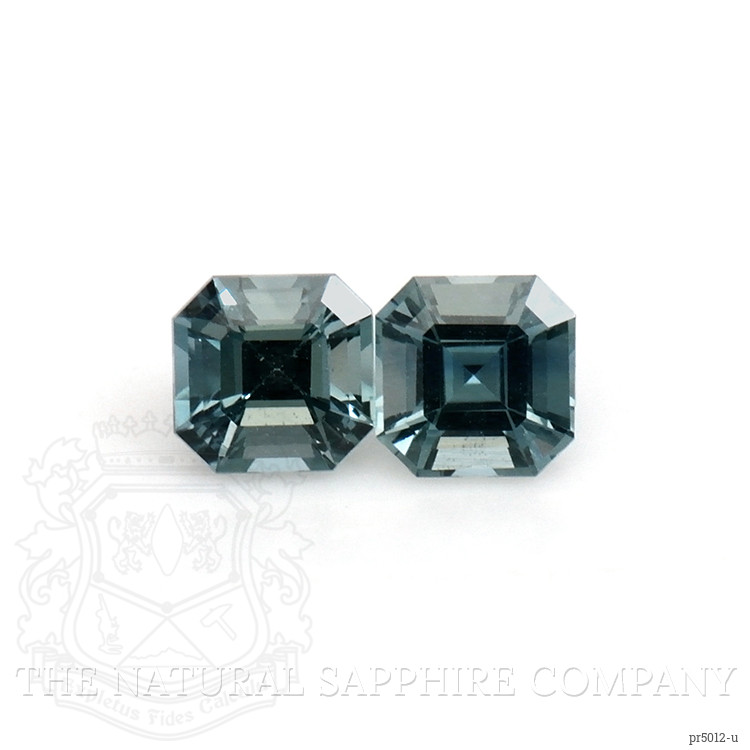 0.49 Ct.Tw. Greenish Blue Sapphire Pair from Ceylon (Sri Lanka)