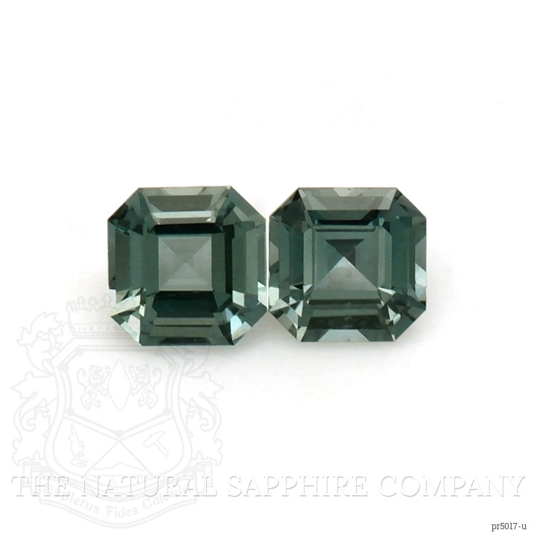 0.46 Ct.Tw. Green Sapphire Pair from Ceylon (Sri Lanka)