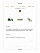 0.55&nbsp;Ct.Tw.Total Carat Weight Green Sapphire Pair from Ceylon (Sri Lanka) Appraisal