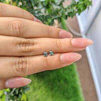 0.59&nbsp;Ct.Tw.Total Carat Weight Green Sapphire Pair from Ceylon (Sri Lanka) Life Style