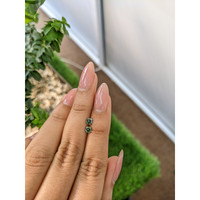 0.53&nbsp;Ct.Tw.Total Carat Weight Green Sapphire Pair from Ceylon (Sri Lanka) Life Style