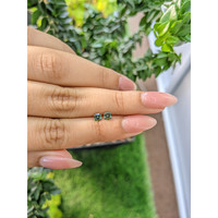 0.53&nbsp;Ct.Tw.Total Carat Weight Green Sapphire Pair from Ceylon (Sri Lanka) Life Style