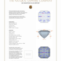 0.53 Ct.Tw.Total Carat Weight Sapphire Pair from Ceylon (Sri Lanka) 3 D Scan Report