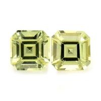0.53&nbsp;Ct.Tw.Total Carat Weight Greenish Yellow Sapphire Pair from Ceylon (Sri Lanka) Video