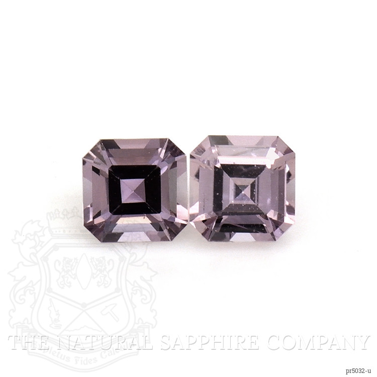 0.57 Ct.Tw. Purple Sapphire Pair from Ceylon (Sri Lanka)