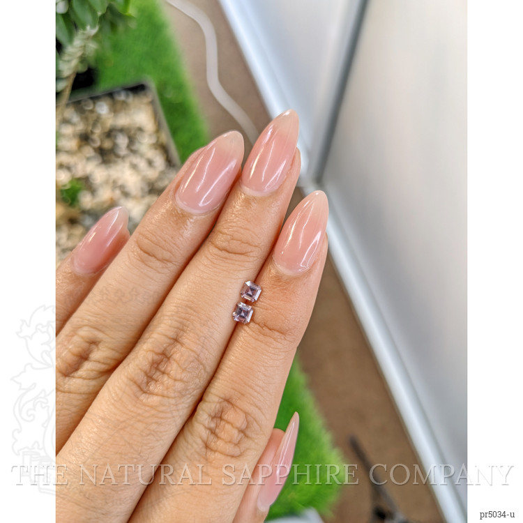 0.57 Ct.Tw. Pink Sapphire Pair from Ceylon (Sri Lanka)