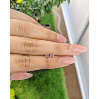 0.57&nbsp;Ct.Tw.Total Carat Weight Pink Sapphire Pair from Ceylon (Sri Lanka) Life Style