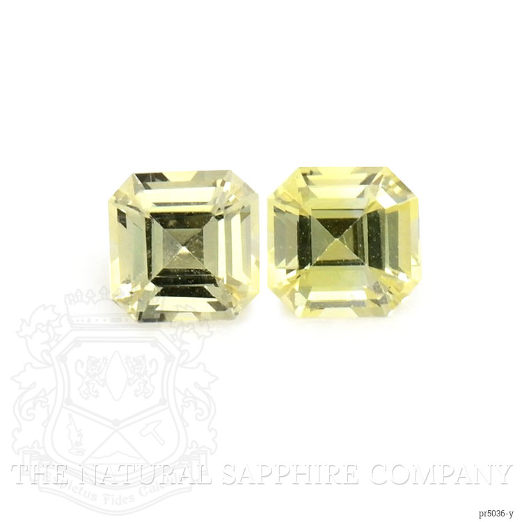 0.51 Ct.Tw. Yellow Sapphire Pair from Ceylon (Sri Lanka)