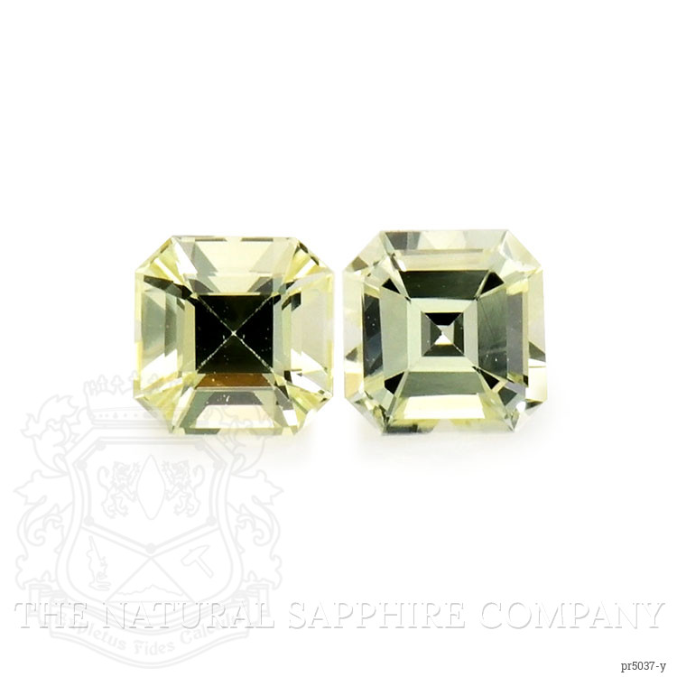0.57 Ct.Tw. Yellow Sapphire Pair from Ceylon (Sri Lanka)