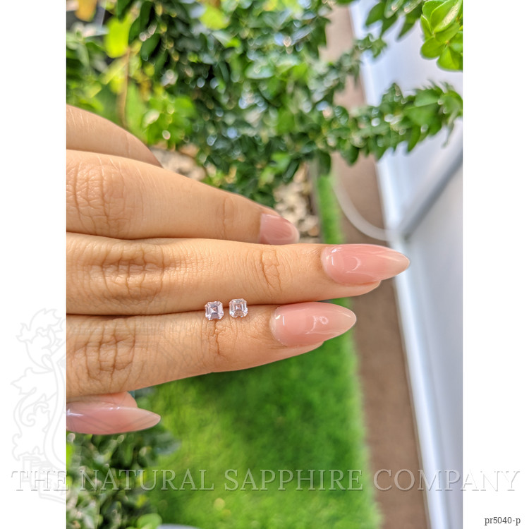 0.52 Ct.Tw. Pink Sapphire Pair from Ceylon (Sri Lanka)