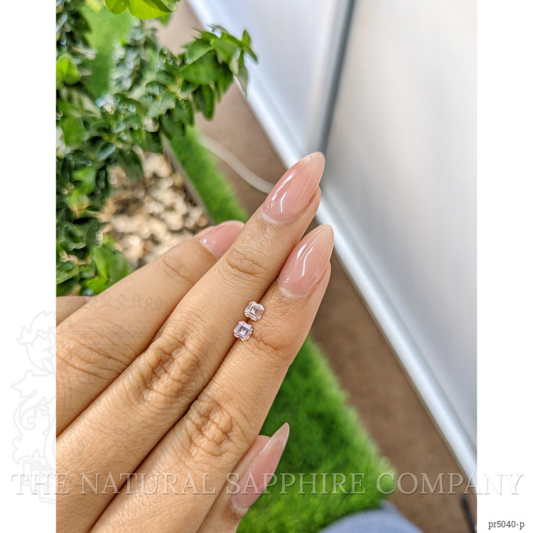 0.52 Ct.Tw. Pink Sapphire Pair from Ceylon (Sri Lanka)