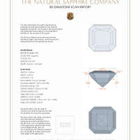 0.52 Ct.Tw.Total Carat Weight Sapphire Pair from Ceylon (Sri Lanka) 3 D Scan Report