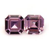 0.43&nbsp;Ct.Tw.Total Carat Weight Pinkish Purple Sapphire Pair from Ceylon (Sri Lanka) Video