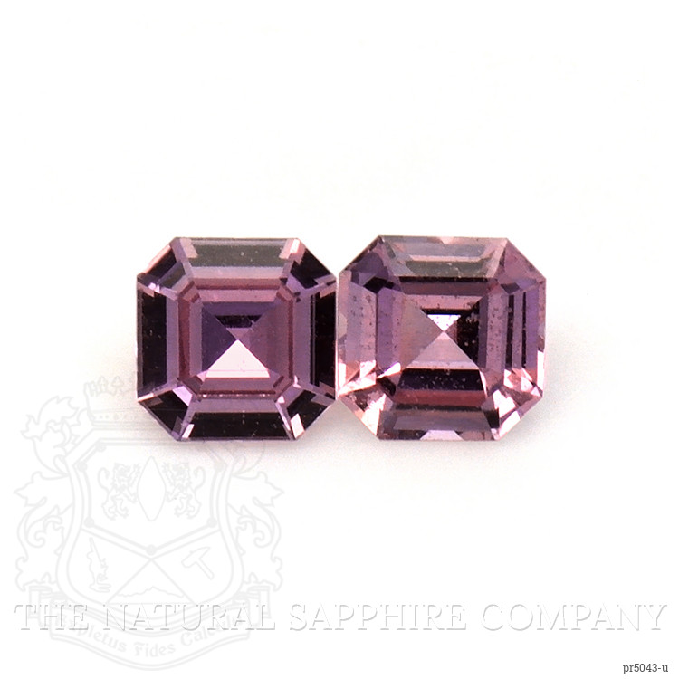 0.43 Ct.Tw. Pinkish Purple Sapphire Pair from Ceylon (Sri Lanka)