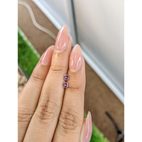 0.43&nbsp;Ct.Tw.Total Carat Weight Pinkish Purple Sapphire Pair from Ceylon (Sri Lanka) Life Style