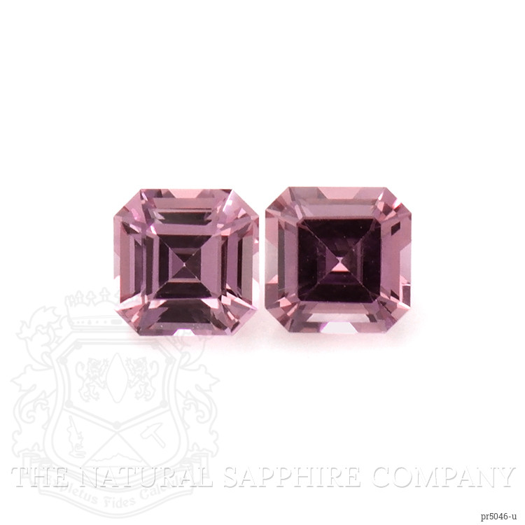 0.56 Ct.Tw. Purplish Pink Sapphire Pair from Ceylon (Sri Lanka)