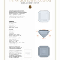 0.56 Ct.Tw.Total Carat Weight Purplish Pink Sapphire Pair from Ceylon (Sri Lanka) 3 D Scan Report