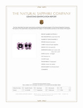 0.48 Ct.Tw.Total Carat Weight Purple Sapphire Pair from Ceylon (Sri Lanka) Scan Report