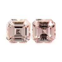 0.56&nbsp;Ct.Tw.Total Carat Weight Peach Sapphire Pair from Ceylon (Sri Lanka) Video