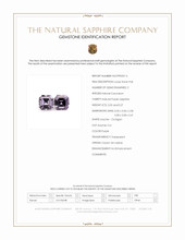 0.52 Ct.Tw.Total Carat Weight Purple Sapphire Pair from Ceylon (Sri Lanka) Scan Report
