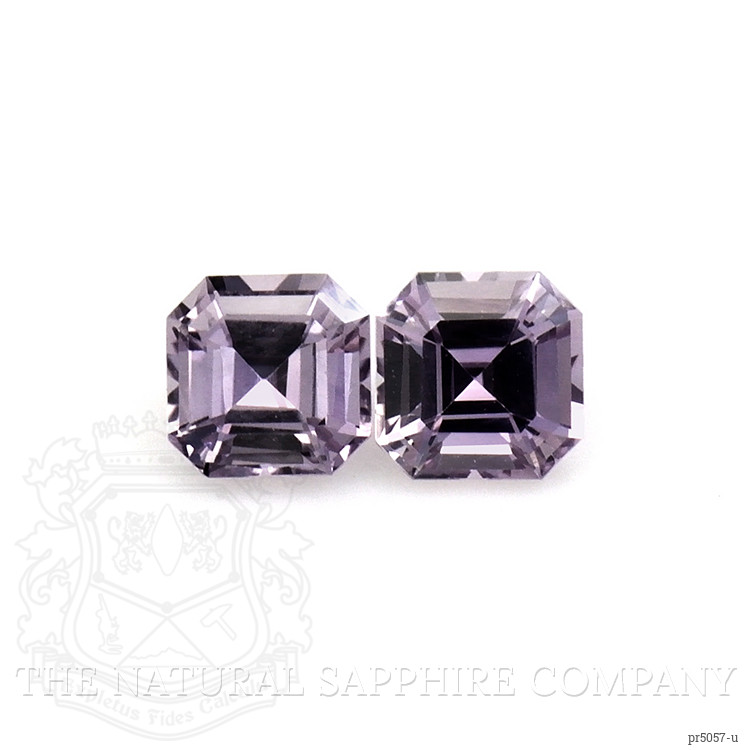 0.52 Ct.Tw. Purple Sapphire Pair from Ceylon (Sri Lanka)