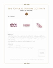 0.47 Ct.Tw.Total Carat Weight Pinkish Purple Sapphire Pair from Ceylon (Sri Lanka) Appraisal