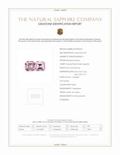 0.47 Ct.Tw.Total Carat Weight Sapphire Pair from Ceylon (Sri Lanka) Scan Report
