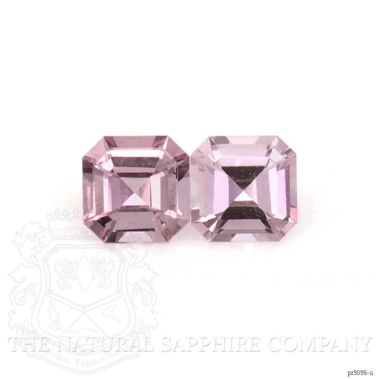 0.47 Ct.Tw. Pinkish Purple Sapphire Pair from Ceylon (Sri Lanka)