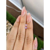 0.47&nbsp;Ct.Tw.Total Carat Weight Pinkish Purple Sapphire Pair from Ceylon (Sri Lanka) Life Style