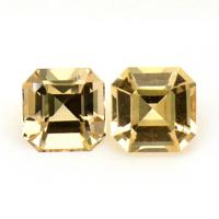 0.54&nbsp;Ct.Tw.Total Carat Weight Peach Sapphire Pair from Ceylon (Sri Lanka) Video